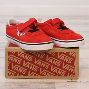 Vans Kids Sport V Checkerboard/ High Risk Red/True White 10 Toddler NEW